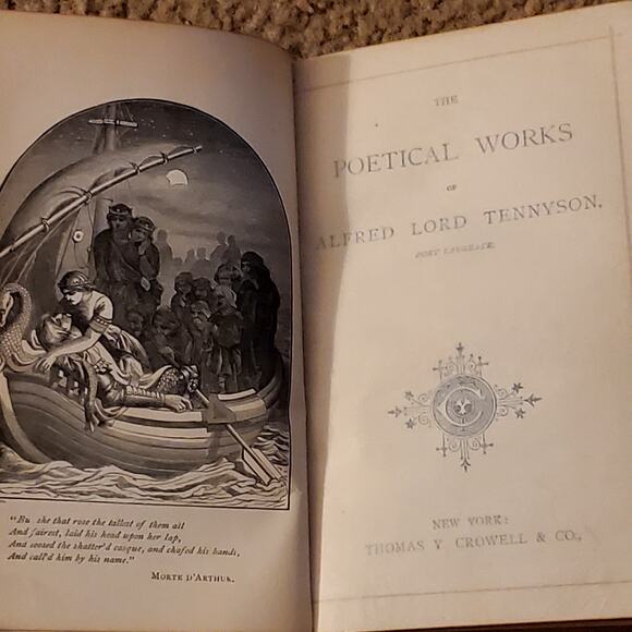 The Poetical Works of Alfred Lord Tennyson 1800 Gregorian HC Poetry Poems - Picture 6 of 15